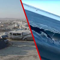 Alquilaron su caravana para sacar un dinero mientras no la utilizaban. Acabó reventada en un festival en el desierto y la plataforma se lava las manos