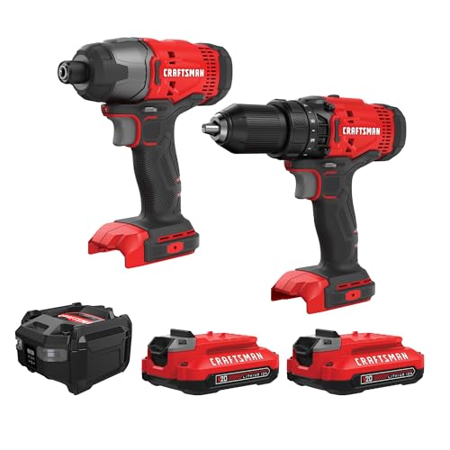 Kit Taladro y Atornillador de Impacto inalámbricos CRAFTSMAN 