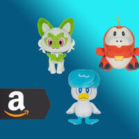 Colecciona los tres Pokémon iniciales de la región de Paldea con la promoción de peluches en Amazon México que los deja en menos de 200 pesos cada uno 