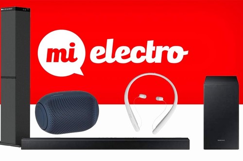 Sonido LG y Samsung en MiElectro: barras y torres de sonido, altavoces portables y auriculares a los mejores precios