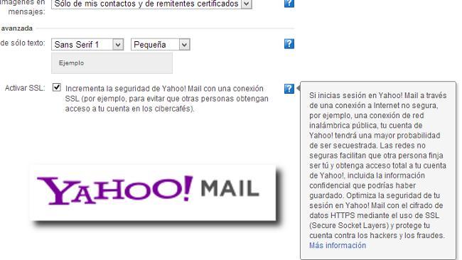 Yahoo incorpora la opción de usar HTTPS en su servicio de correo