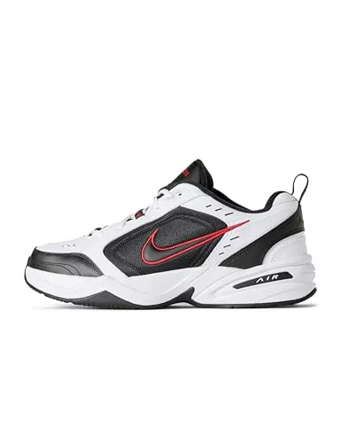NIKE Air Monarch IV, Zapatillas de Gimnasia Hombre, Blanco White Black Varsity Red 101, 41 EU