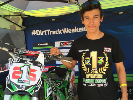 Ferran Sastre Kawasaki Noyes Camp Flat Track Ricardo Tormo Valencia