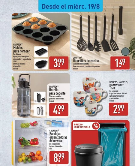Bandejas Organizadoras De Nevera Crofton Folleto Aldi
