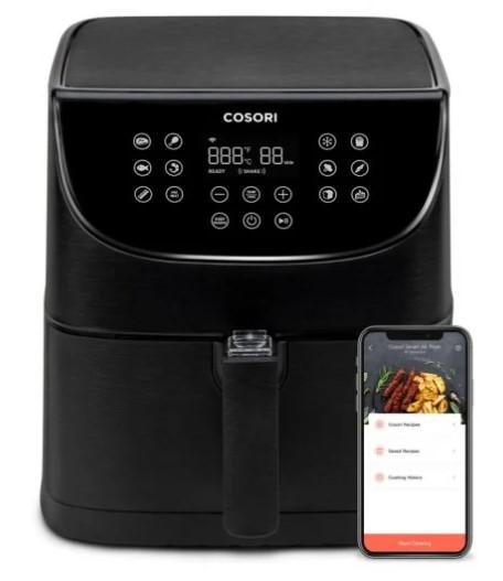 Cosori Pro Smart CS158-AF Freidora de Aire 5.5L 1700W Negra