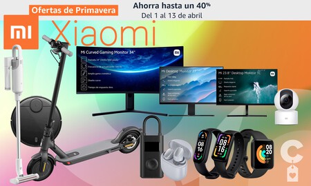 Ofertas de Primavera en dispositivos Xiaomi: Amazon tiene los mejores precios en monitores, smartwatches, cámaras, patinetes y más