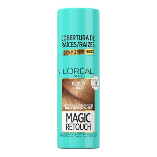 L'Oréal Paris Spray Retoca Raíces Instantáneo, Para Hombre y Mujer, Magic Retouch, Tono: Beige, 75 ml
