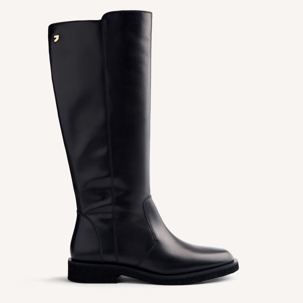 Botas altas de piel con caña ancha y plantilla acolchada de Gioseppo

