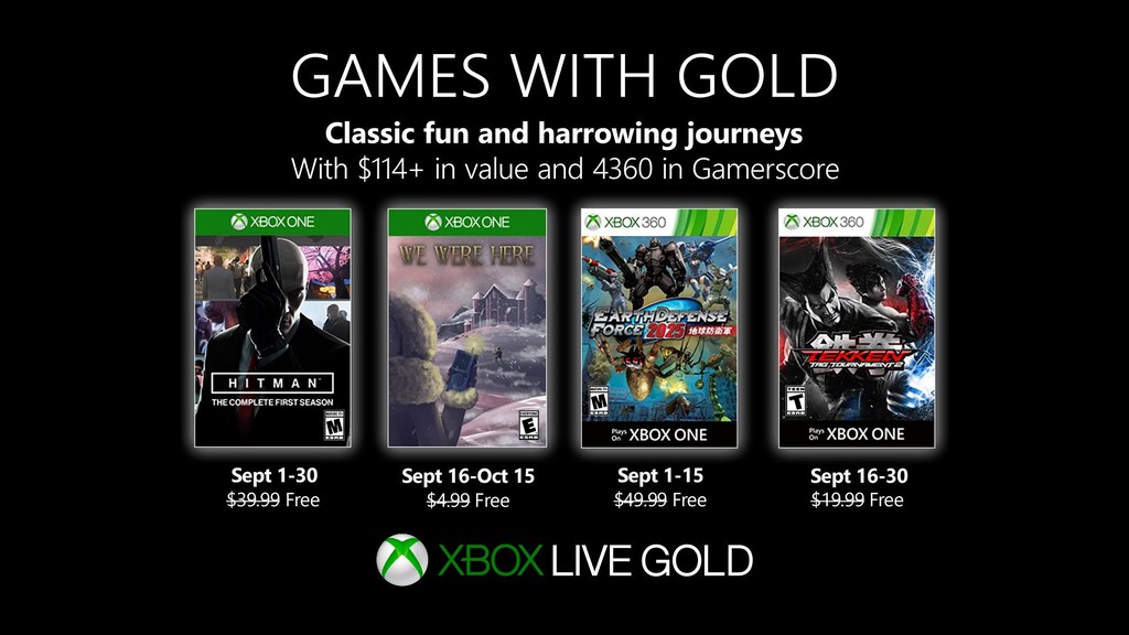 Hitman: The Complete First Season y Tekken Tag Tournament 2 entre los juegos de Games With Gold de septiembre Hitman: The Complete First Season y Tekken Tag Tournament 2 entre los juegos de Games With Gold de septiembre
