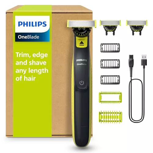Philips OneBlade 360, afeitadora y recortadora eléctrica facial y corporal