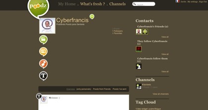 Poodz, nuevo sistema de microblogging completo que nos llega desde Francia
