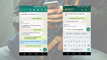 Más mejoras en WhatsApp: podremos citar o responder a comentarios específicos