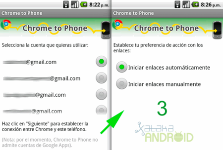 Chrome to Phone to Chrome