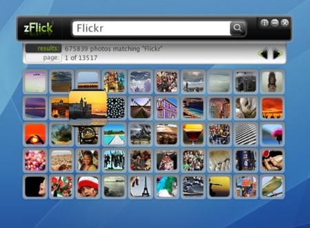 zFlick, un bonito buscador de fotos en Flickr