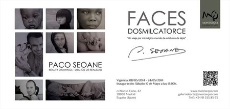 Arranca la exposición Faces de Paco Seoane para disfrutar de sus criaturas de lápiz