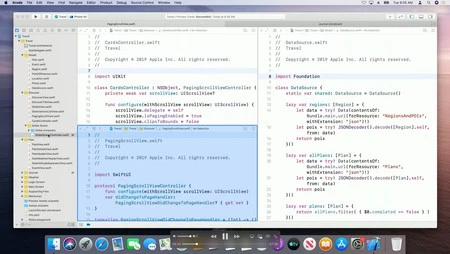 Distintos editores de código en Xcode 11