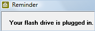 Flash Drive Reminder, que no se te olvide el pendrive