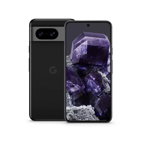 Google Pixel 8 - 高度なピクセル カメラ、24 時間のバッテリー寿命、強力なセキュリティ機能を備えたロック解除された Android スマートフォン - 黒曜石、256GB
