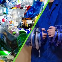 Ante la falta de un sistema de reciclaje en su país, un hombre transforma las botellas de plástico tiradas en la calle en material para impresoras 3D 