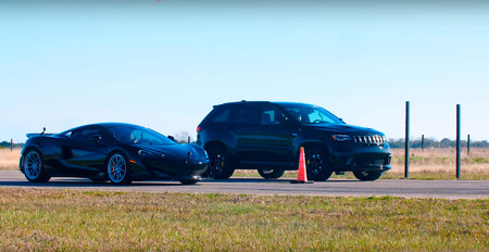 Jeep Grand Cherokee Trackhawk Hennessey vs Mclaren 600LT