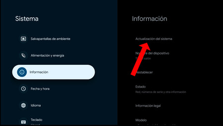 Actualización Google Tv