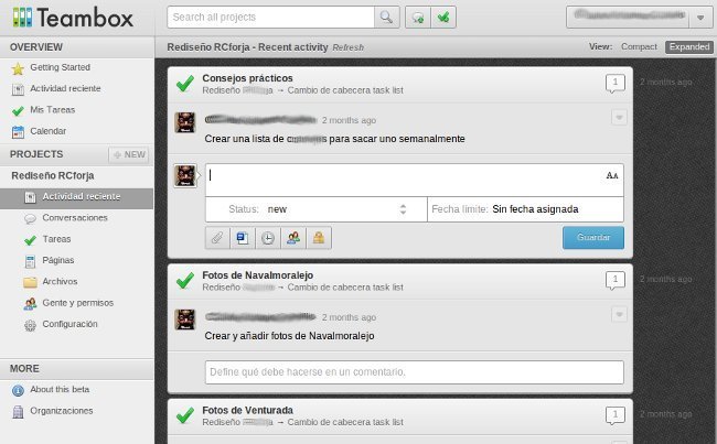 Teambox 4 beta, nueva versión mejora del gestor de proyectos online