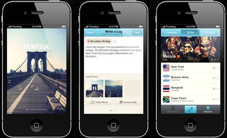 Aplicaciones viajeras para el iPhone: Travelog 