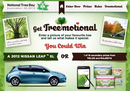 ¿Eres un amante de los árboles? Pues en Canadá puedes ganar un Nissan Leaf