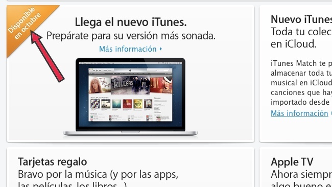 itunes nuevo octubre