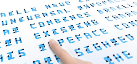 Esta genial tipografía combina letras y braille sin necesitar espacio extra 