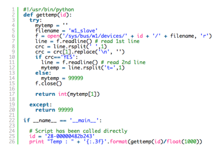 Código control temperatura