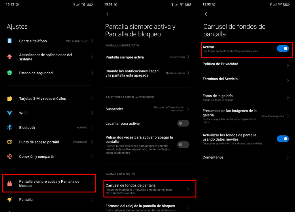 How To Turn The Wallpaper Carousel On Or Off GEARRICE