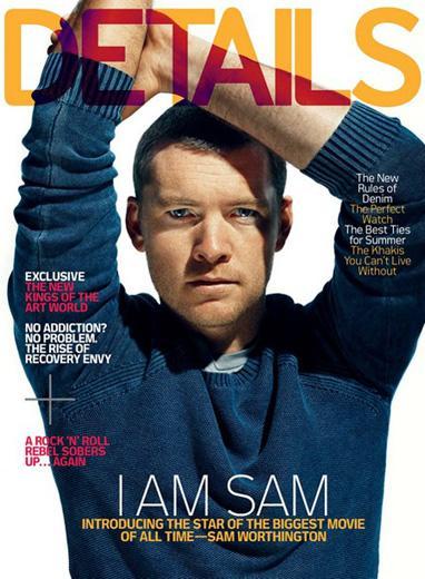 Sam Worthington en la nueva portada de Details Magazine
