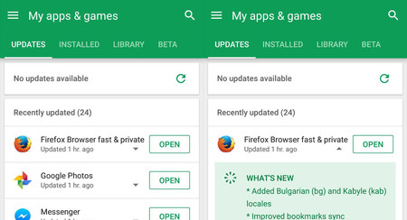 Google Play llega a la versión 8.0 con vista rápida de la lista de cambios