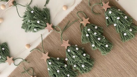 Cómo hacer arbolitos de Navidad con estambre para decorar tu hogar esta temporada, una idea fácil y económica
