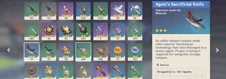 Materiales De Genshin Impact