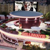 Supercargadores de película: Tesla planea abrir en Hollywood esta espectacular estación de carga con autocine y restaurante incluidos