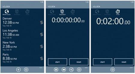 1:CLOCK, un kit de herramientas de horarios, relojes, y tiempos para Windows Phone 8