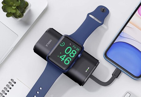 Bateria Externa Apple Watch Recargando Reloj