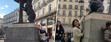 As pessoas começaram a formar fila para tocar o traseiro de uma estátua de urso em Madri; o motivo: buscar sorte 