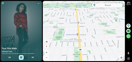 Android Auto 8.2 の垂直ドックを備えた Coolwalk