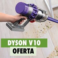 Esta potente aspiradora sin cables Dyson V10, con 1 hora de autonomía, hoy tiene un descuentazo de 70 euros en El Corte Inglés