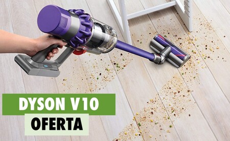 Esta potente aspiradora sin cables Dyson V10, con 1 hora de autonomía, hoy tiene un descuentazo de 70 euros en El Corte Inglés