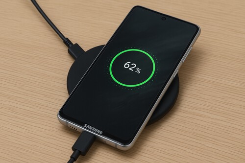Samsung con carga inalámbrica y con cable a la vez