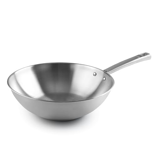 LACOR - 45828 - Wok Foodie, Acero Inoxidable 