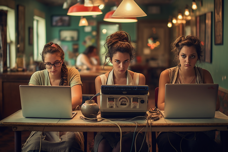 Photo Of Three Women Sitting Around A Table With L E57fbc81 Cc78 4193 90ec C13a521ba485