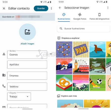 連絡先のイラスト