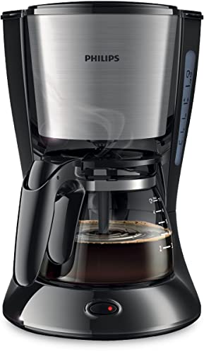 Philips Daily Collection - Cafetera (Independiente, Drip coffee maker, Americano, Café, Negro, De plástico, Acero inoxidable, 5060 Hz)