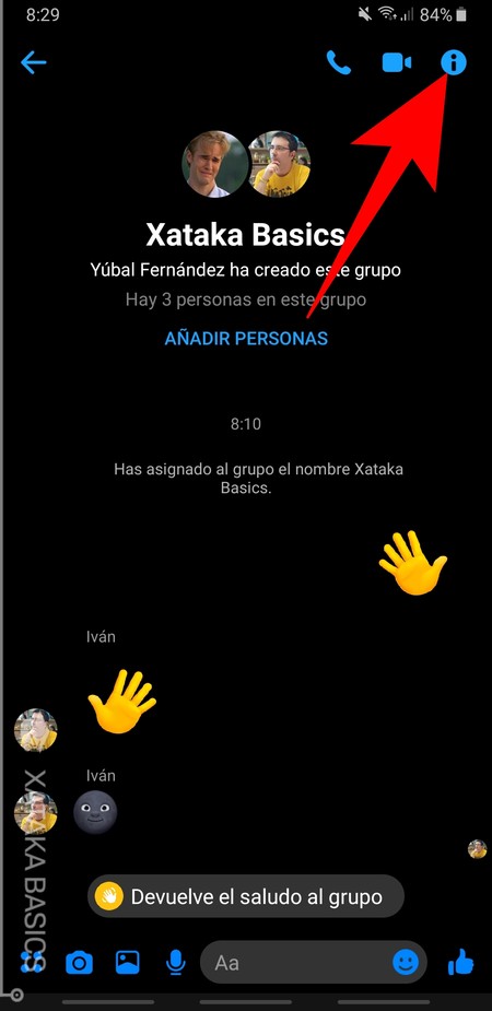 Opciones Grupo