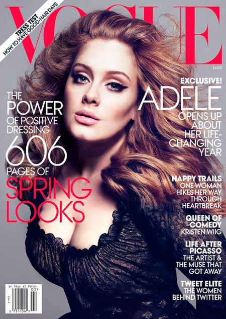 Pero qué divina Adele. Vogue, tú sí que sabes